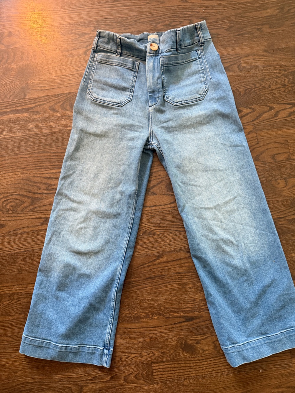 Anthropologie Maeve The Colette Crop High-Rise Wide-Leg Jeans - Picture 5 of 7